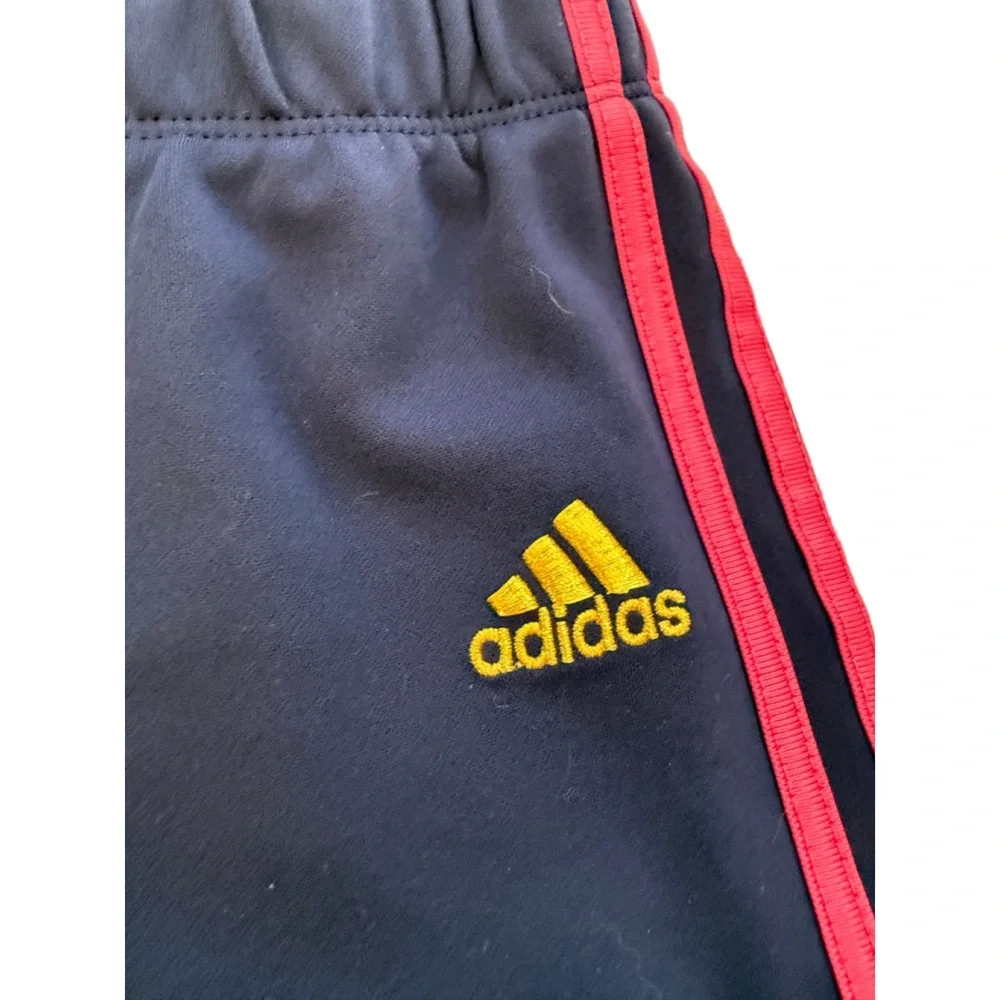 Baby Adidas Navy Pink Stripe Sweatpants Joggers 12 Months - Picture 2 of 6